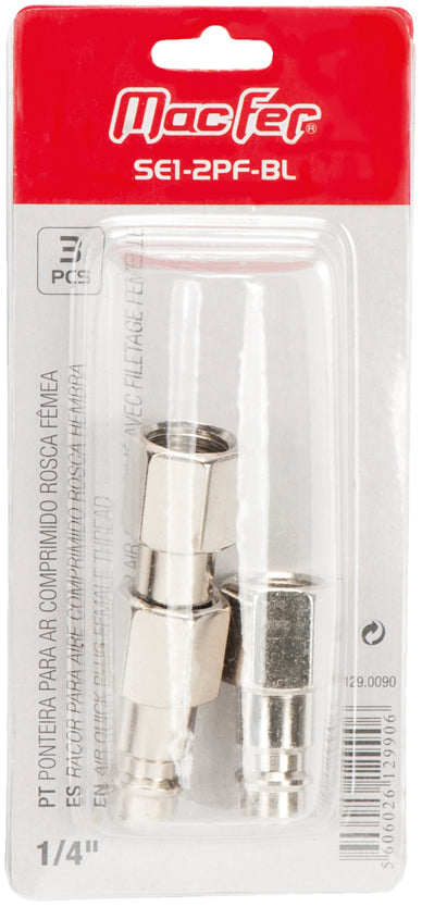 Macfer (SE1-PF-BL) Enchufe de aire comprimido rosca hembra