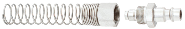 Enchufe de aire comprimido Macfer (SE1-PP-BL) con racor para manguera y muelle
