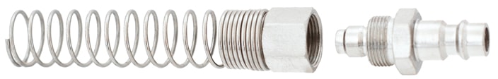 Compressed Air Nozzle With Bicone And Spring (SE1-PP-BL)