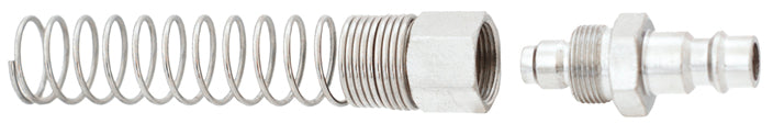 Enchufe de aire comprimido Macfer (SE1-PP) con espiga para manguera y muelle