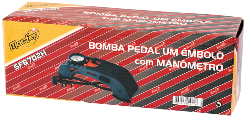 Bomba pedal 2 êmbolos com manómetro (SF8704G)