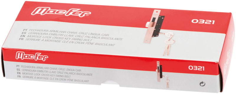 Lock Armilhar Key Cross Tongue Fall (321)