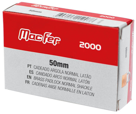 Cadeado Argola Normal Latão Macfer (2000)