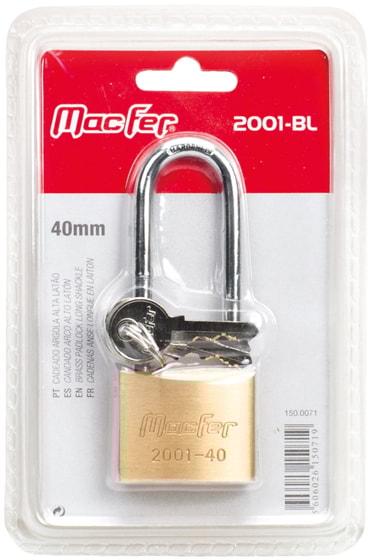 Cadeado Argola Alta Latão (2001-BL)