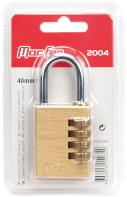 Standard Brass Combination Lock (2004-BL)