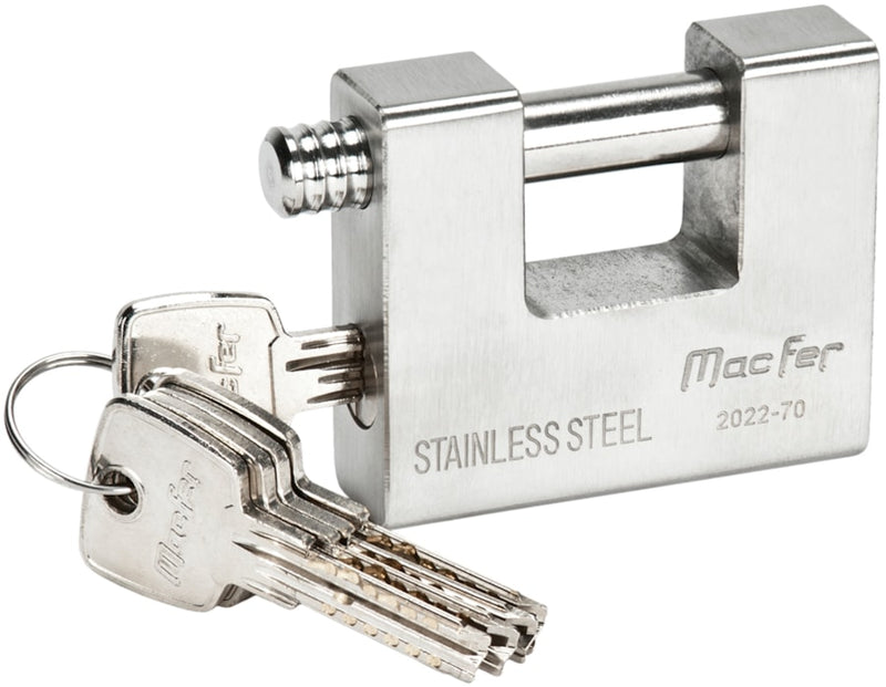 Rectangular Stainless Steel Padlock (2022-BL)