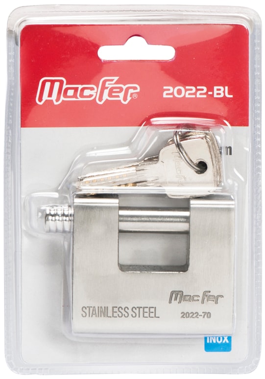Rectangular Stainless Steel Padlock (2022-BL)