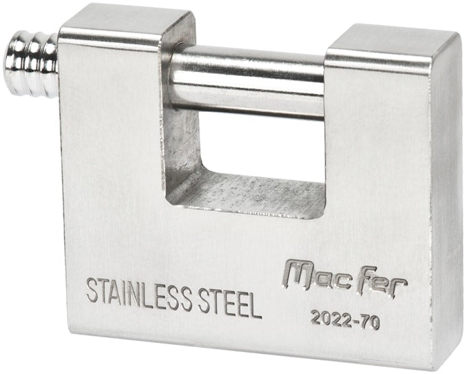 Rectangular Stainless Steel Padlock (2022-BL)