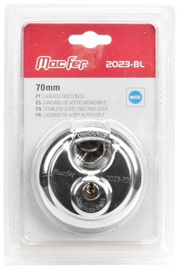 Cadeado Disco Inox (2023-BL)