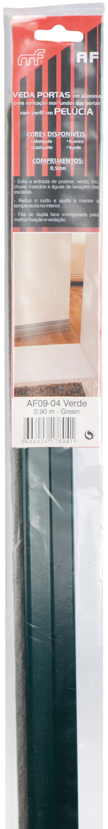 Macfer (AF09) Aluminium Adhesive Plush Door Seal