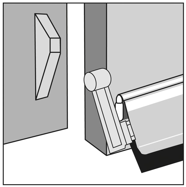Veda Portas Alumínio Borracha (BK-10)