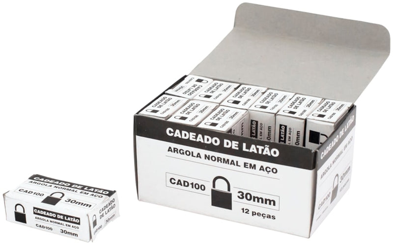 Standard Brass Padlock with Shackle (CAD100)