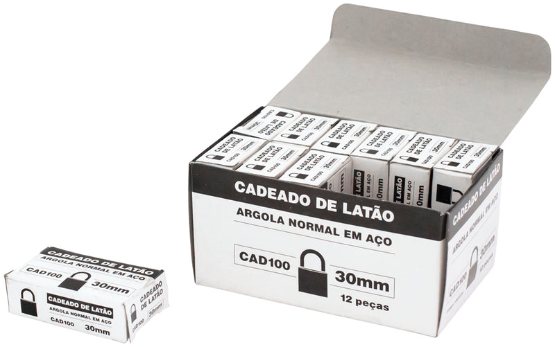 Cadeado Argola Normal Latão Macfer (CAD100)