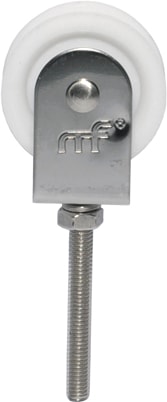 Correa de acero inoxidable con rueda de nailon sencilla. (CR02)