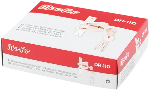 Fechadura Armilhar Chave Cruz (DR-110)