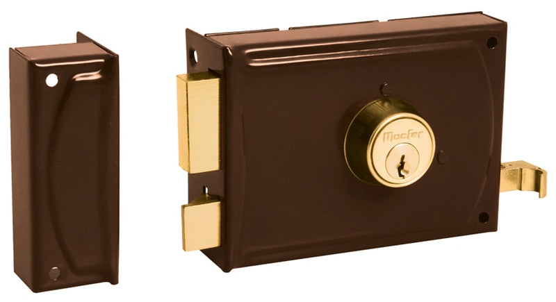 Face-mounted lock with standard key. (DR720)