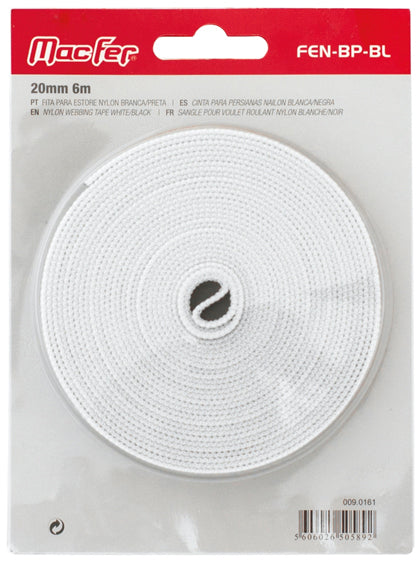 Cinta de persiana de nailon Macfer (FEN-BP-BL)