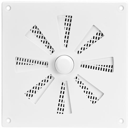 Macfer (GRG-15-WH) PP Ventilation Grille with Regulator