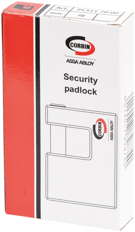 Cadeado Rectangular Latão (L311)