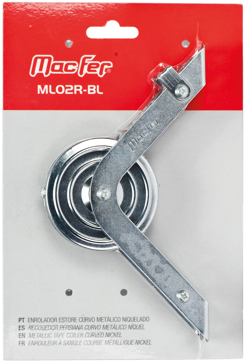 Enrolador Estore Curvo Metálico Macfer (ML02R-BL)