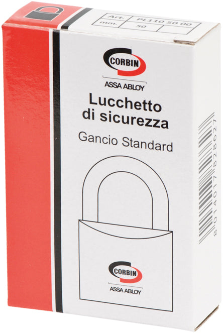 Macfer (PL110) Brass Standard Shackle Padlock
