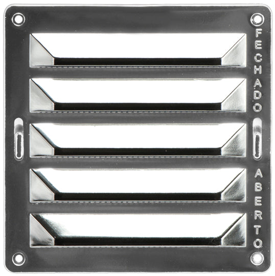 Grelha Ventiladora com Regulador Vertical PP Macfer (RRV-102-CRM)