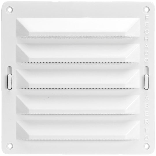Vertical PP Fan Grille with Regulator (RRV-102-WH)