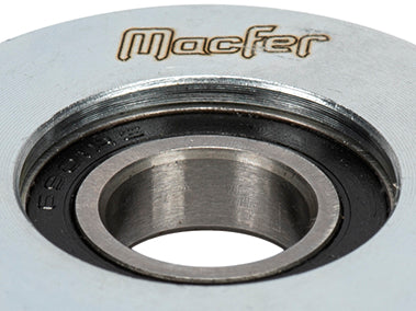 Roda "U" com Parafuso 1 Rolamento Galvanizada Macfer (U1P)