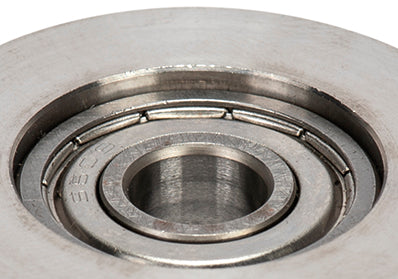 Roda "U" com Parafuso 1 Rolamento Inox Macfer (U1P-I)