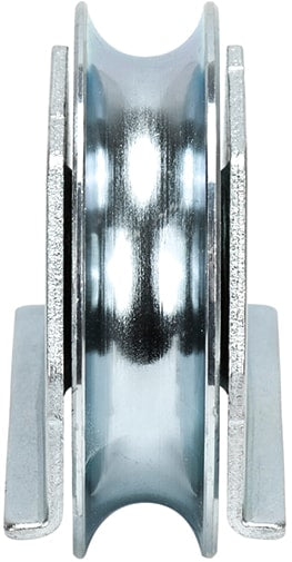 Galvanized "U" shaped wheel for welding, 1 bearing. (U1S)