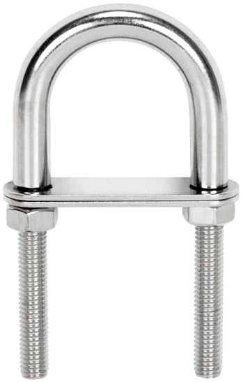 Alça "U" roscada inox AISI316 (6001)