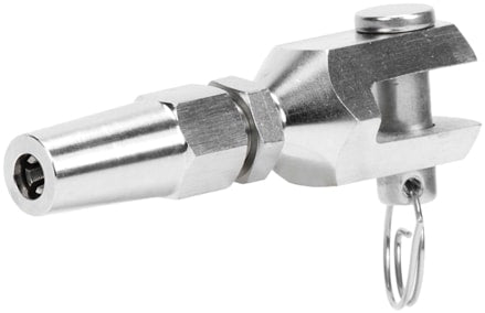Terminal com mordentes garfo inox AISI316 (8001-BL)