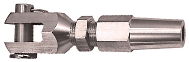 Terminal With Fork Jaws In AISI316 Stainless Steel (8001)