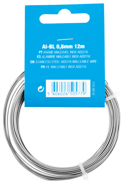 Macfer (AI-BL) Stainless Steel Malleable Wire AISI316