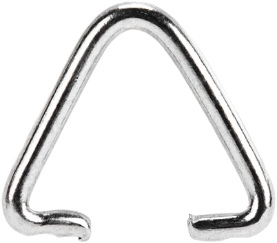 Triângulo para corrente bolinhas niquelado (CB-TR)