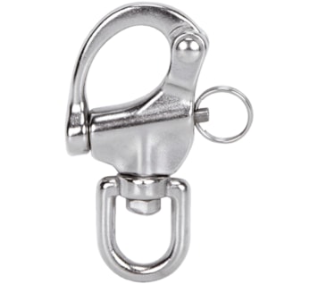 Mosquetão com destorcedor & cavilha segurança inox AISI316 (LD05-BL)