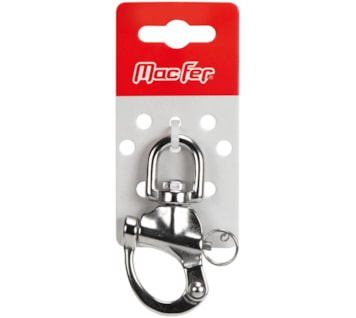 Mosquetão com destorcedor & cavilha segurança inox AISI316 (LD05-BL)