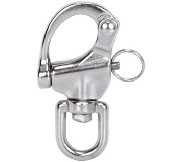 Mosquetão com destorcedor & cavilha segurança inox AISI316 (LD05)