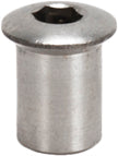 Terminal hembra de cabeza alomada de acero inoxidable Macfer (LHNSS-BL) AISI316