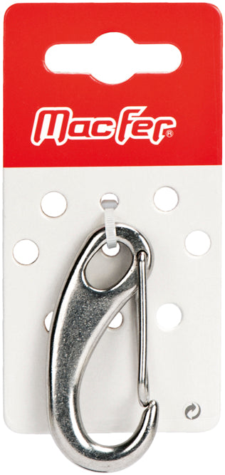 Macfer (MBMO-BL) Stainless Steel Spring Snap Hook with Eye AISI316