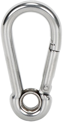 Mosquetão bombeiro com olhal inox AISI316 (MS0601-BL)