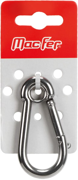 Mosquetão bombeiro com olhal inox AISI316 (MS0601-BL)