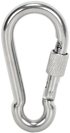 Mosquetão bombeiro com parafuso inox AISI316 (MS0604-BL)