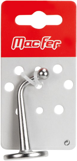 Perchero en forma de "L" con base de acero inoxidable AISI316 (MS1503-BL)