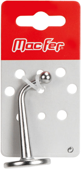 Gancho en "L" de acero inoxidable Macfer (MS1503-BL) con base AISI316