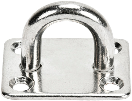 Perno en "U" de acero inoxidable Macfer (OM12) con placa AISI316