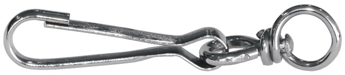 Mosquetão com destorcedor niquelado forte (SHKGS-SW)