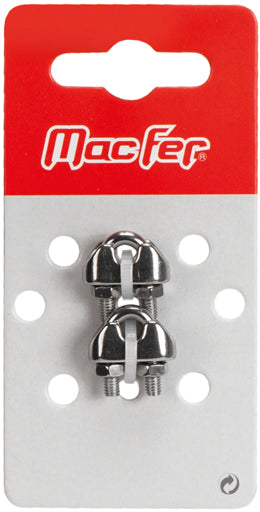 Macfer (WR-CSS-BL) Casquillo para cable de acero inoxidable AISI316