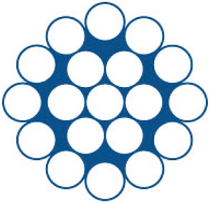 Cabo aço galvanizado (WRG 1x19)