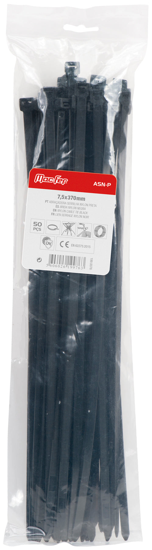 Abrazadera dentada de nailon Macfer (ASN-P)